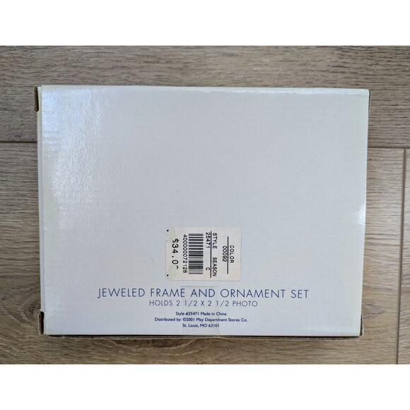 New VTG Royal Limited Picture Frame Purse Shaped Jewel Enameled + Shoe Ornament - Picture 4 of 8